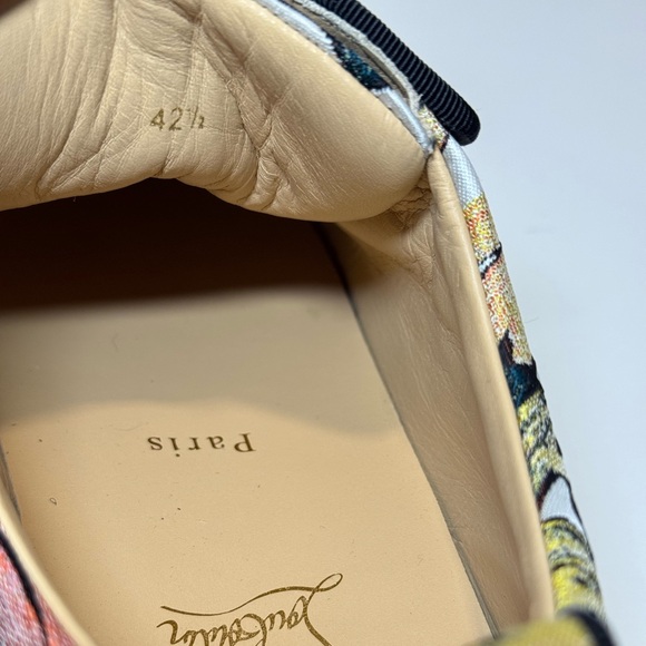 Christian Louboutin Junior Spike Floral Sneakers. Size 42.5. - Picture 6 of 6